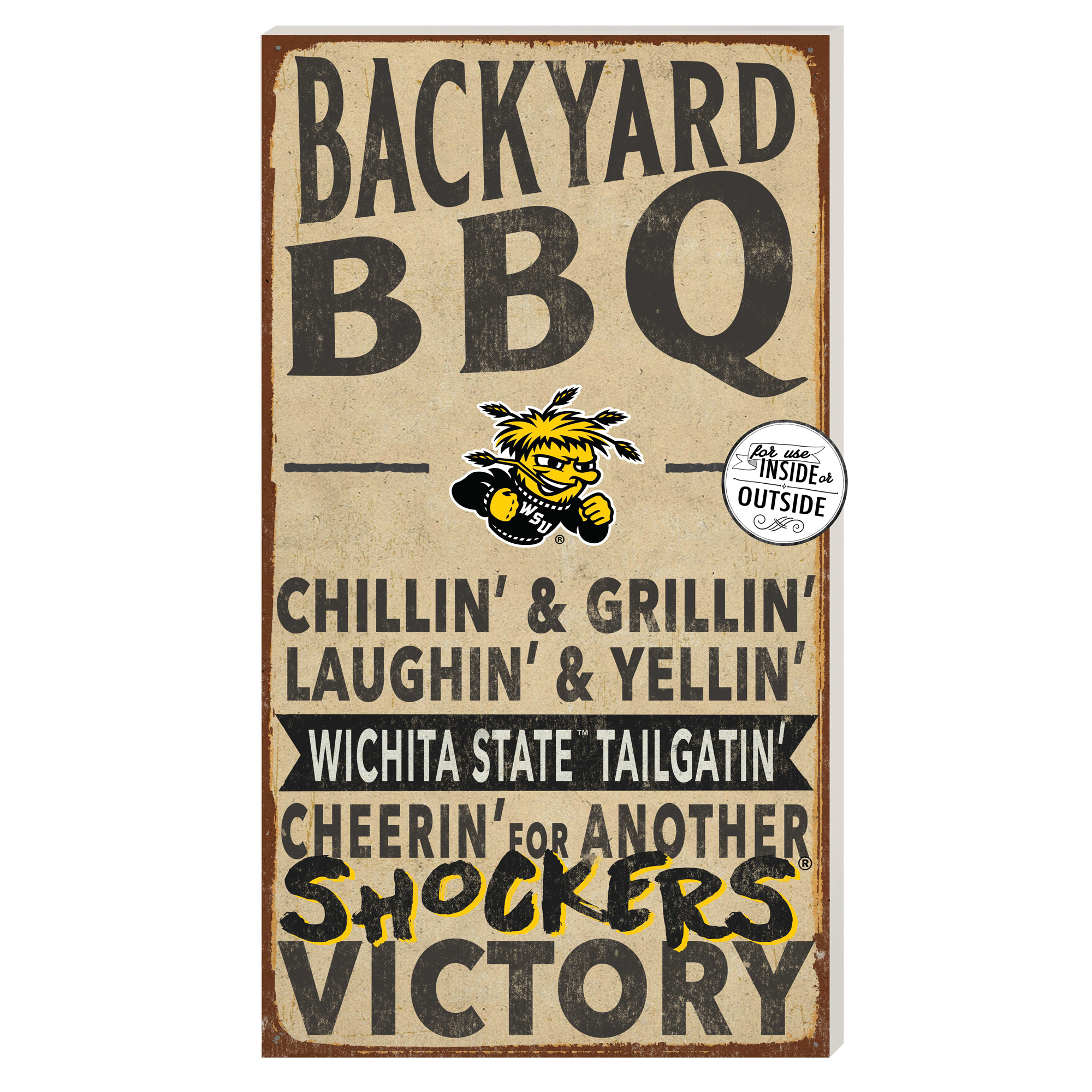 Wichita State Shockers 11'' x 20'' Indoor/Outdoor BBQ Sign