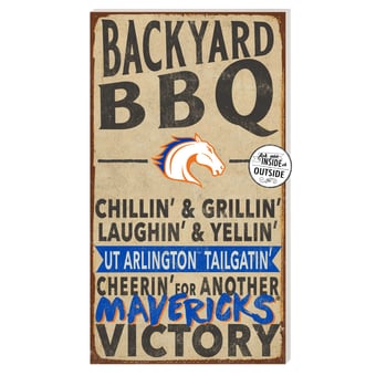 UT Arlington Mavericks 11'' x 20'' Indoor/Outdoor BBQ Sign