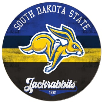 South Dakota State Jackrabbits 20'' x 20'' Retro Logo Circle Sign