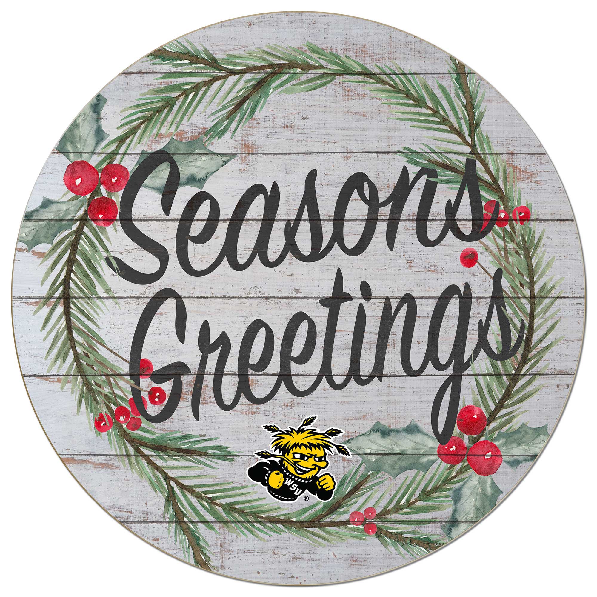 Wichita State Shockers 20'' x 20'' Season's Greetings Circle