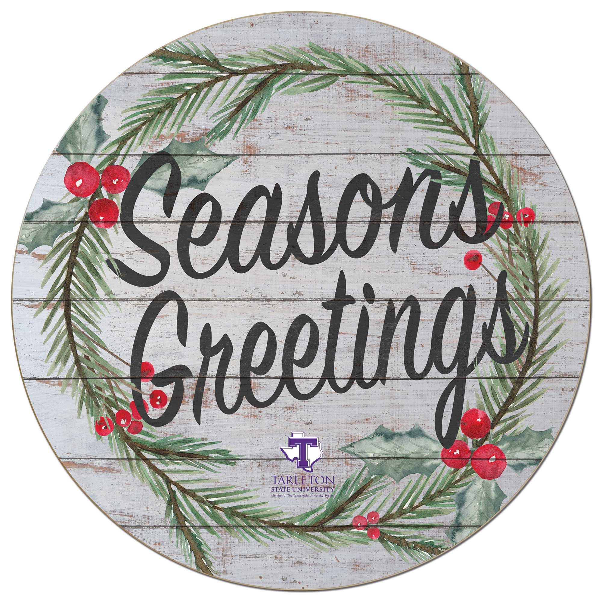 Tarleton State Texans 20'' x 20'' Season's Greetings Circle