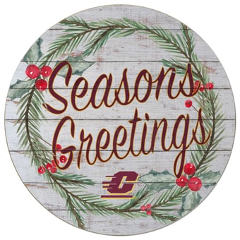 Central Michigan Chippewas 20'' x 20'' Season's Greetings Circle