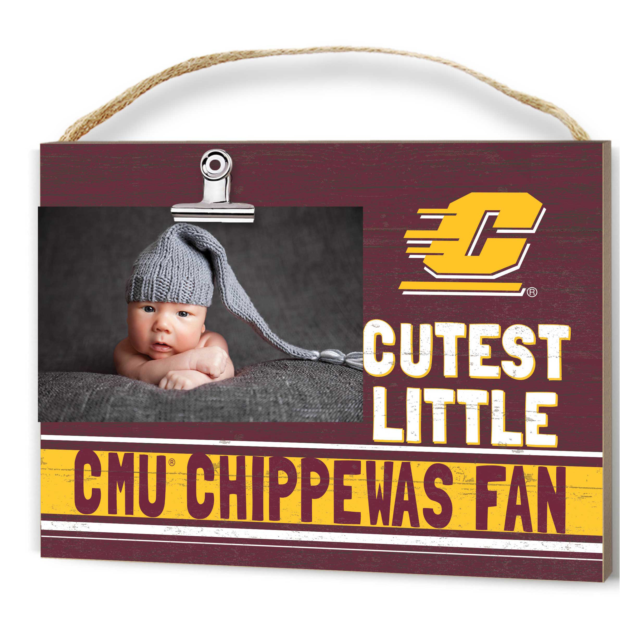 Central Michigan Chippewas 8'' x 10'' Cutest Little Fan Team Logo Clip Photo Frame