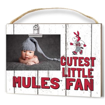 Central Missouri Mules 8'' x 10'' Cutest Little Fan Weathered Team Logo Clip Photo Frame