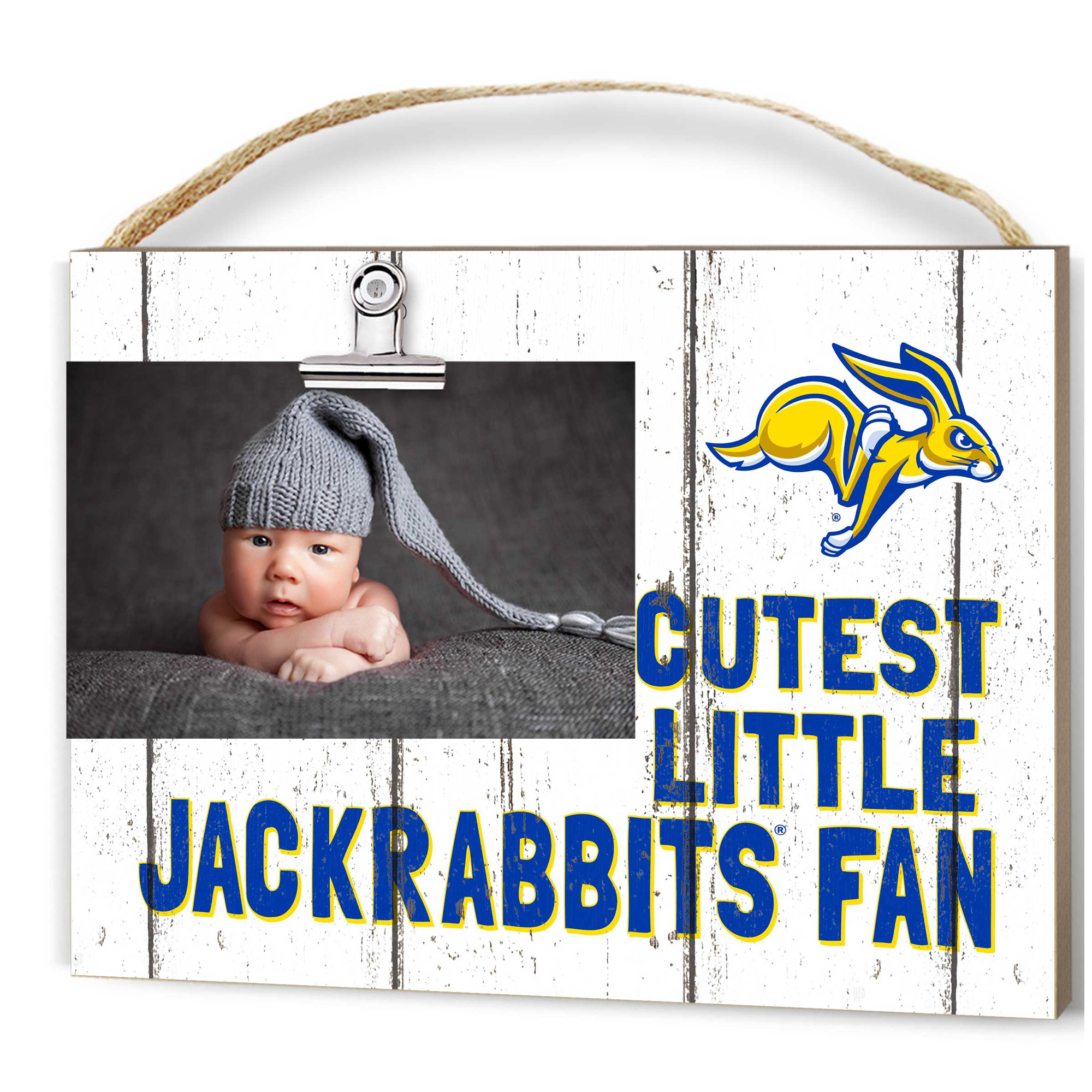 South Dakota State Jackrabbits 8'' x 10'' Cutest Little Fan Weathered Team Logo Clip Photo Frame