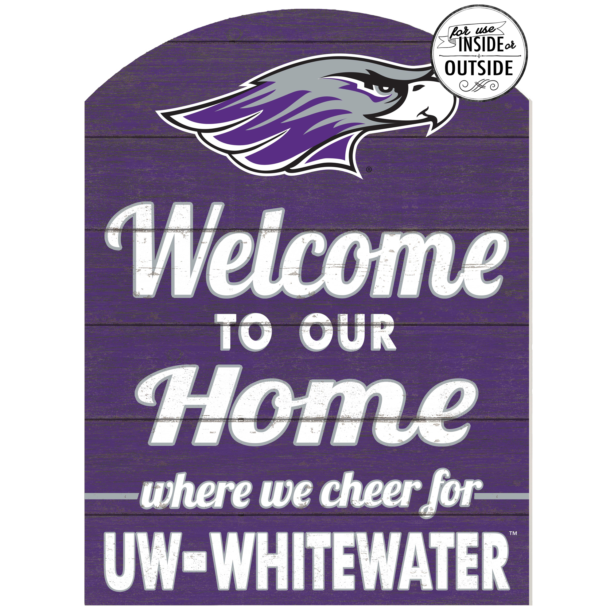 Wisconsin-Whitewater Warhawks 16'' x 22'' Indoor/Outdoor Marquee Sign