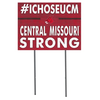 Central Missouri Mules 18'' x 24'' I Chose Lawn Sign