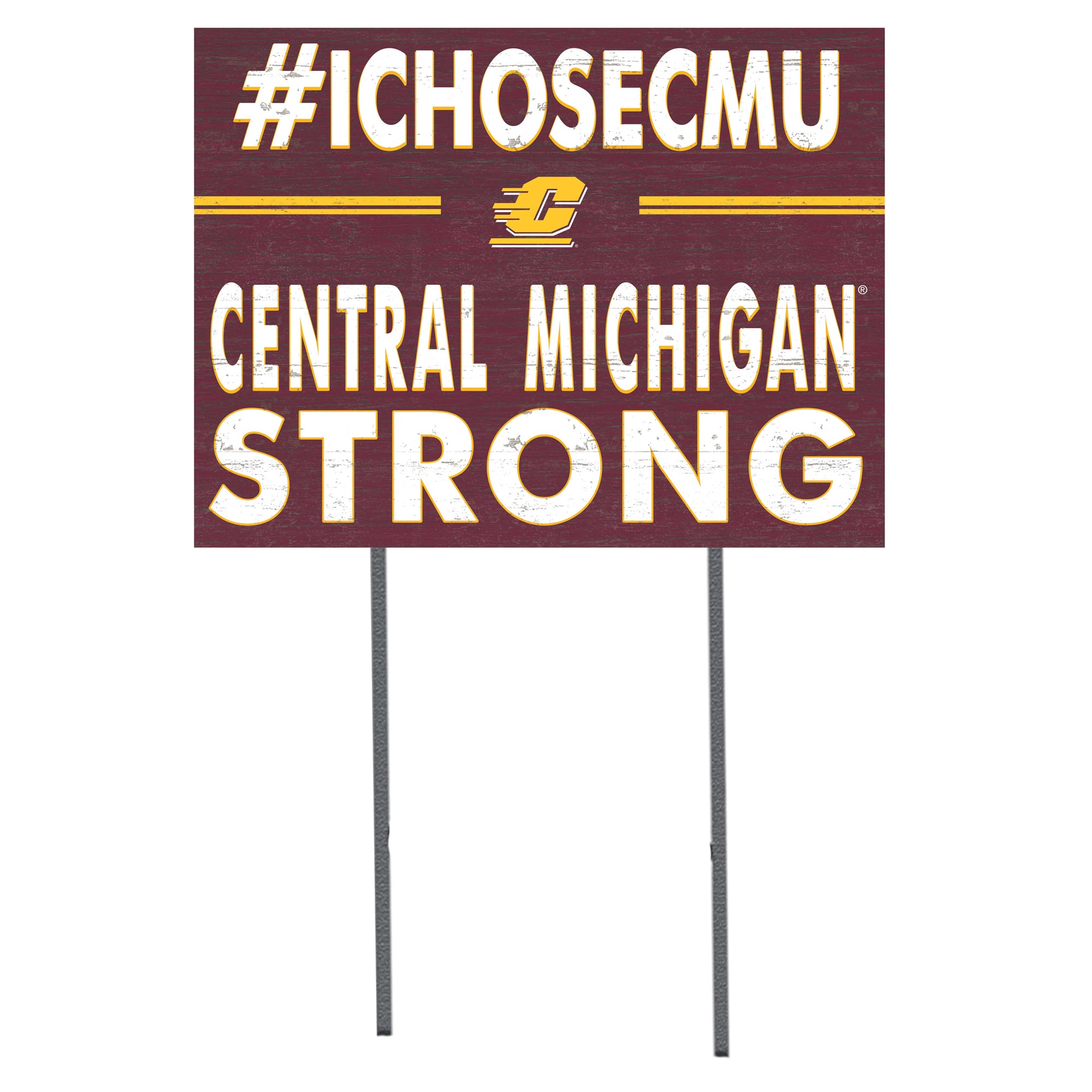 Central Michigan Chippewas 18'' x 24'' I Chose Lawn Sign