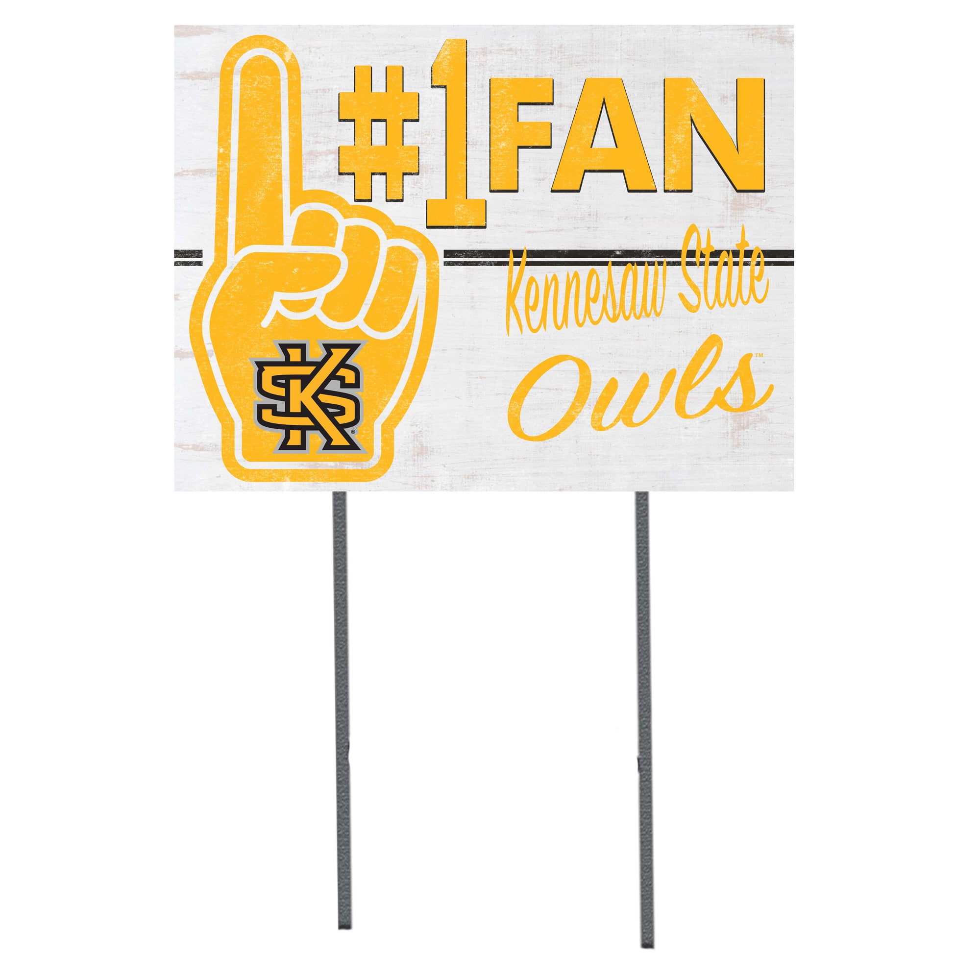 Kennesaw State Owls 18'' x 24'' #1 Fan Yard Sign