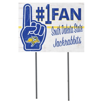 South Dakota State Jackrabbits 18'' x 24'' #1 Fan Yard Sign
