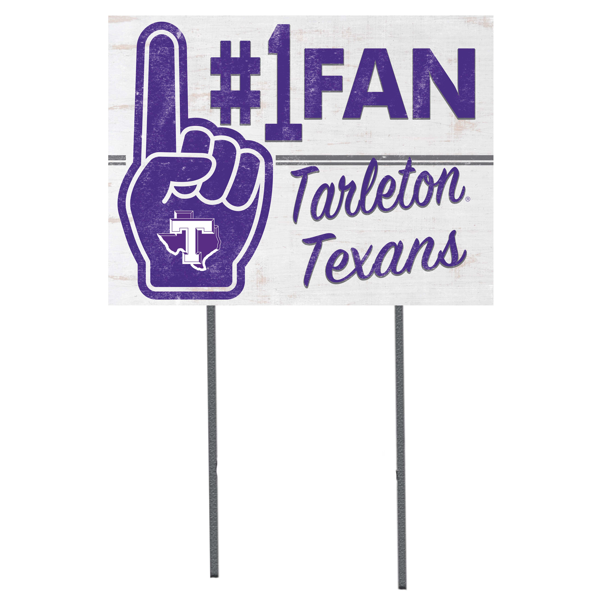 Tarleton State Texans 18'' x 24'' #1 Fan Yard Sign