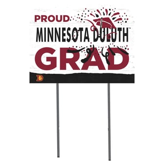 Minnesota Duluth Bulldogs 18'' x 24'' Proud Grad Yard Sign