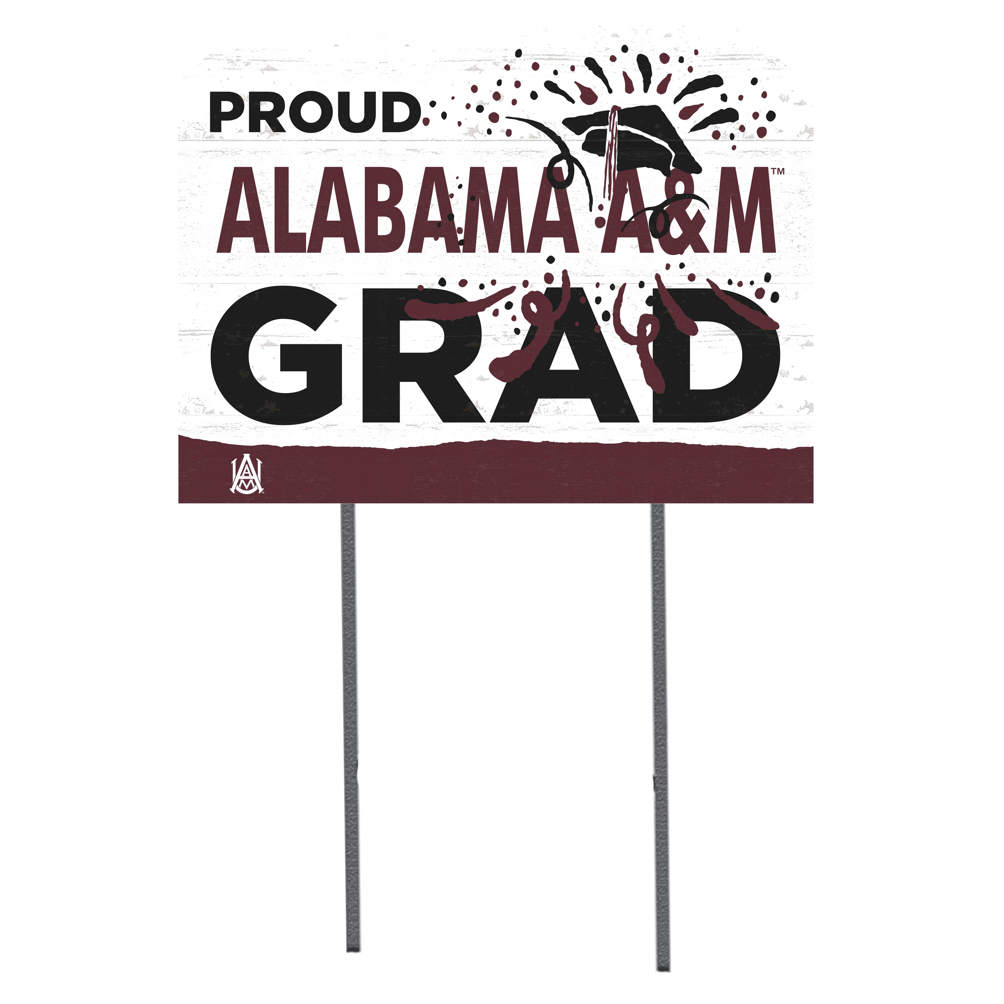 Alabama A&M Bulldogs 18'' x 24'' Proud Grad Yard Sign