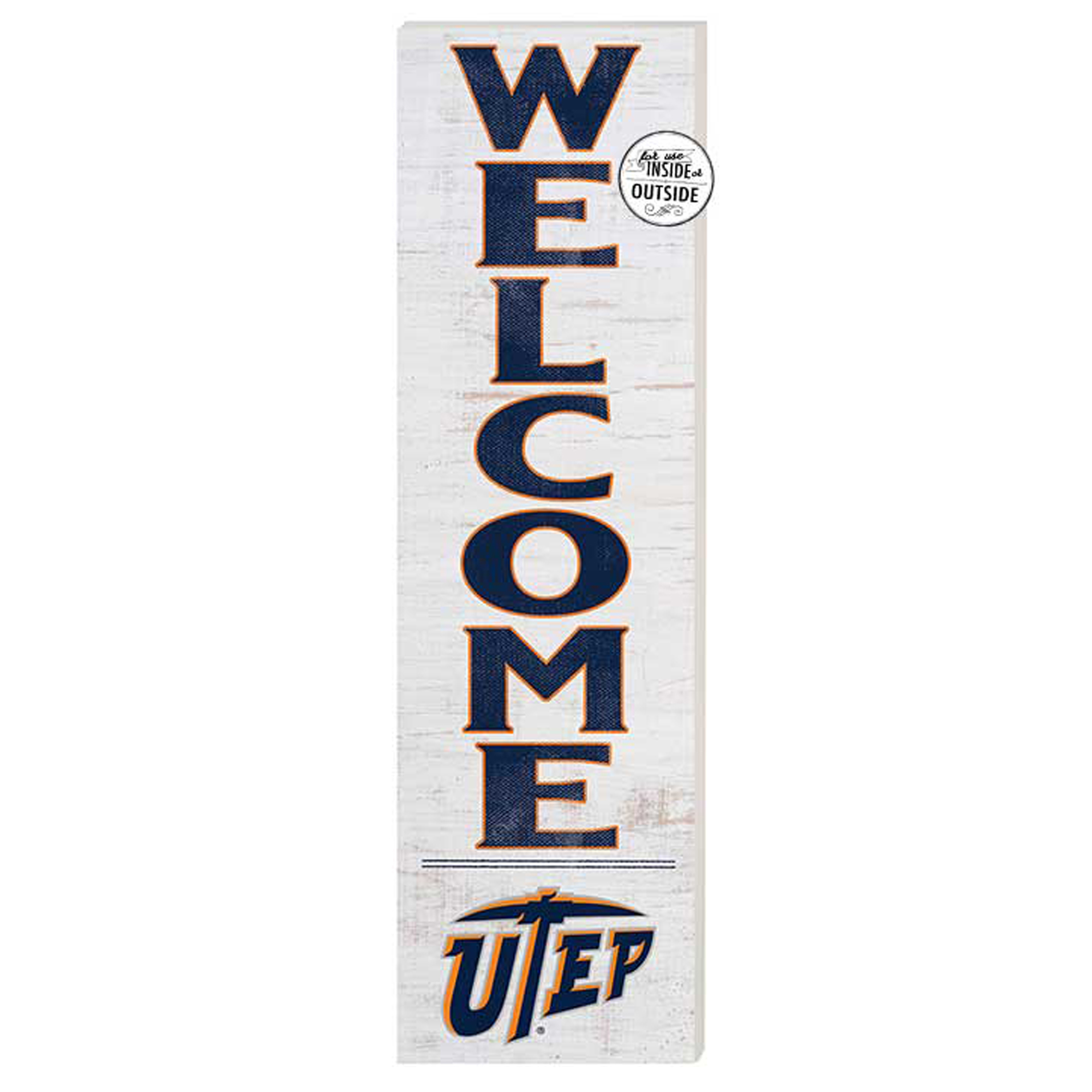 UTEP Miners 10'' x 35'' Indoor/Outdoor Welcome Sign