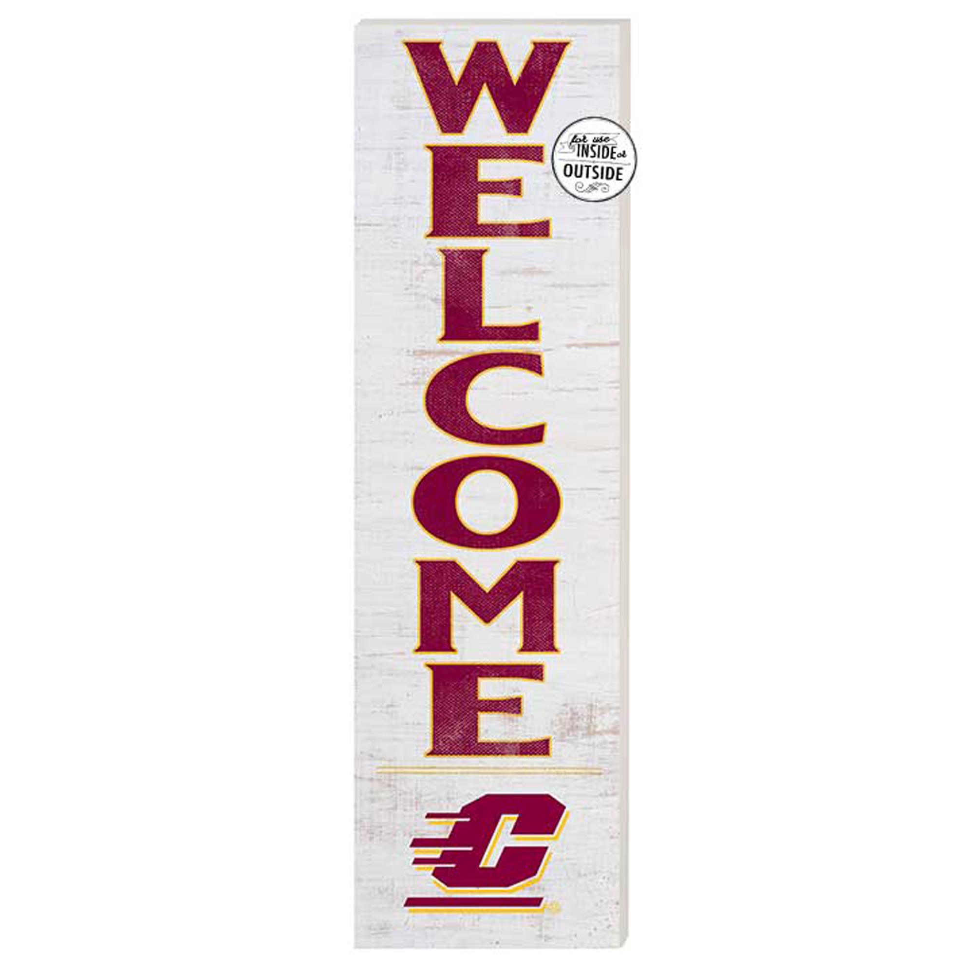Central Michigan Chippewas 10'' x 35'' Indoor/Outdoor Welcome Sign