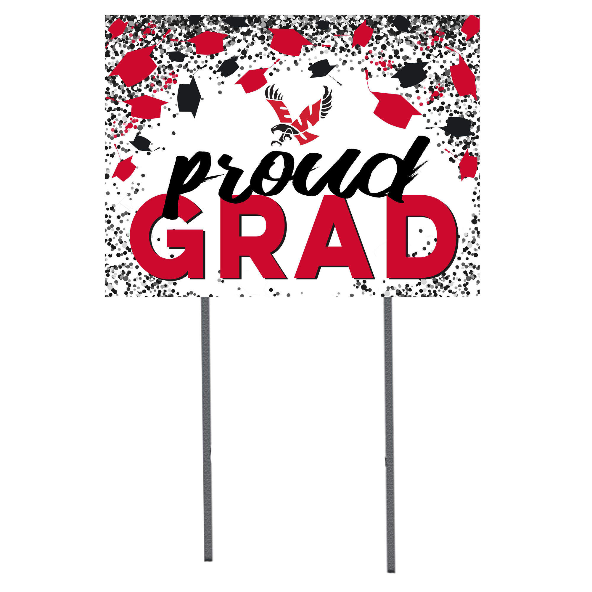 Eastern Washington Eagles 18'' x 24'' Grad Yard Sign