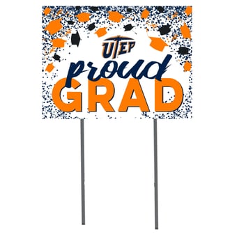 UTEP Miners 18'' x 24'' Grad Yard Sign
