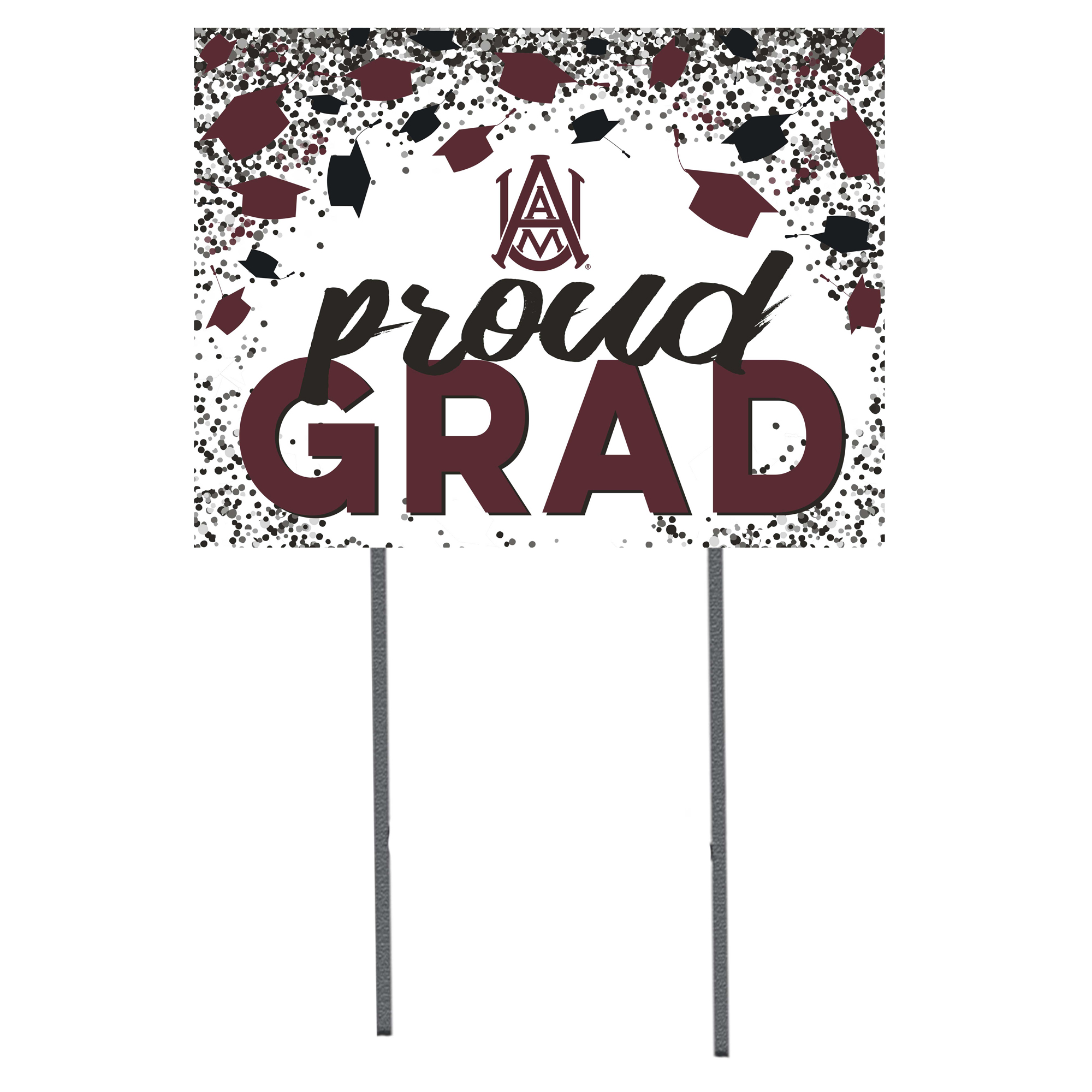 Alabama A&M Bulldogs 18'' x 24'' Grad Yard Sign