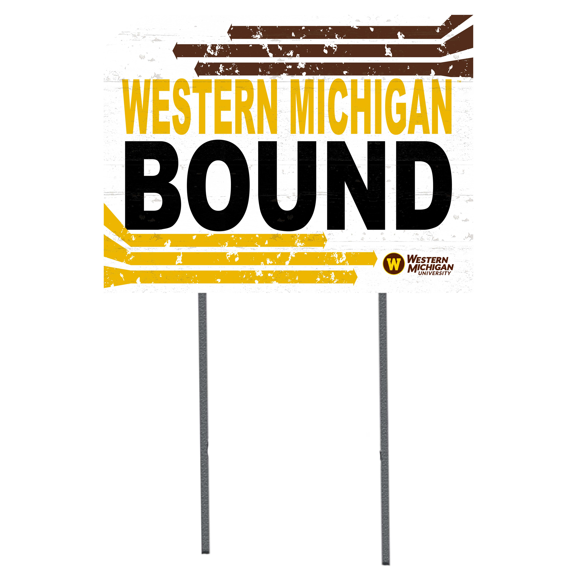 Western Michigan Broncos 18'' x 24'' Bound Yard Sign