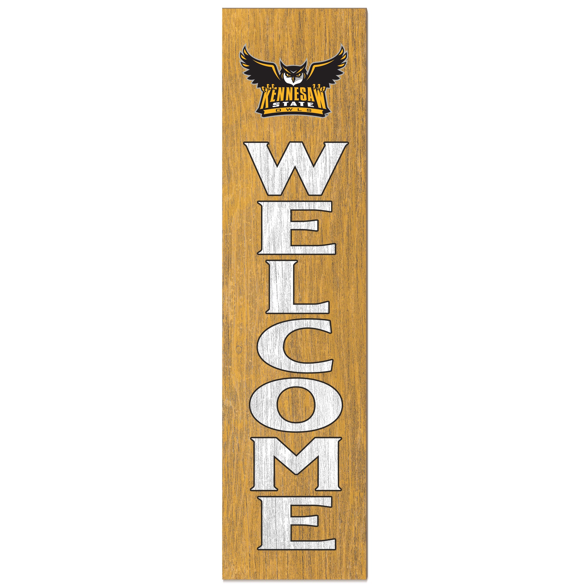 Kennesaw State Owls 12'' x 48'' Welcome Outdoor Leaner