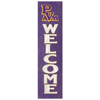 Prairie View A&M Panthers 12'' x 48'' Welcome Outdoor Leaner
