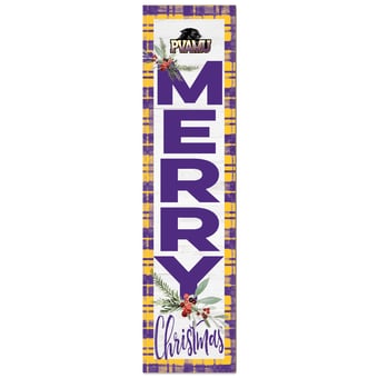 Prairie View A&M Panthers 12'' x 48'' Outdoor Merry Christmas Leaner