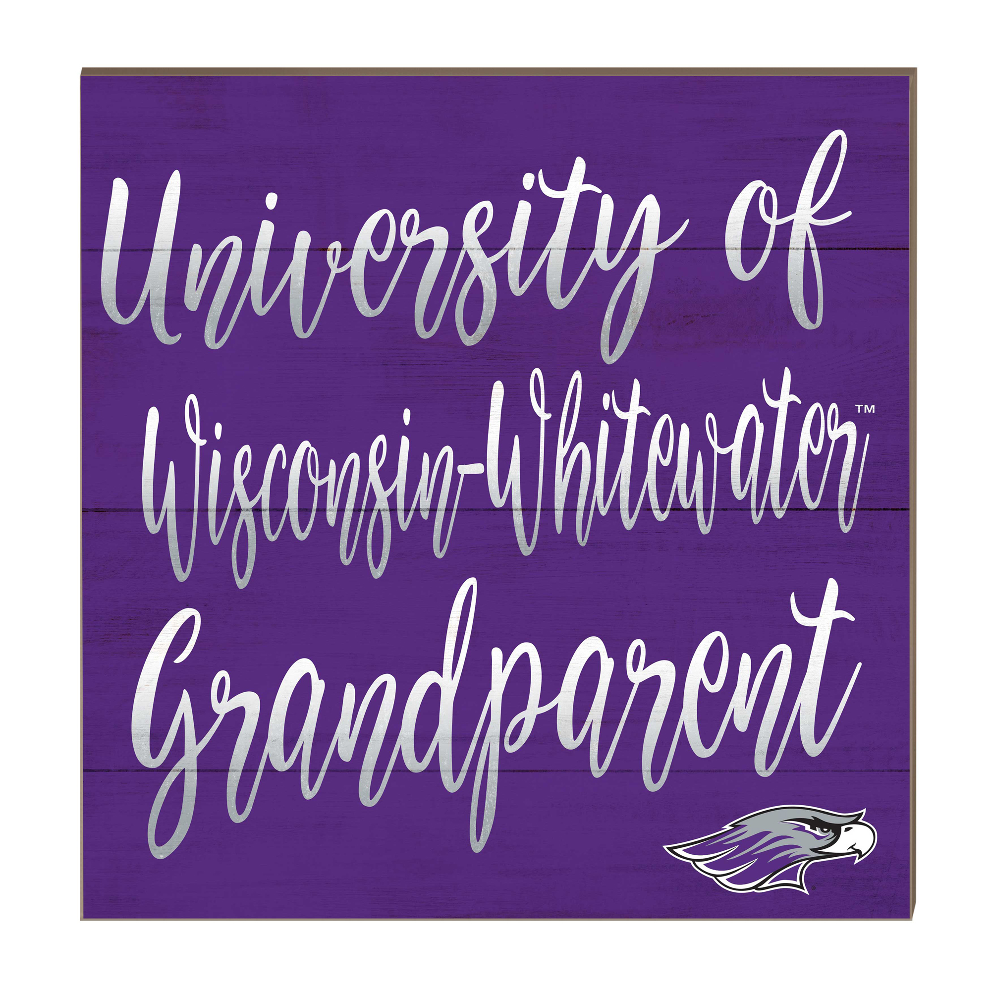 Wisconsin-Whitewater Warhawks 10'' x 10'' Grandparent Plaque