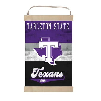 Tarleton State Texans 12'' x 20'' Retro Logo Banner Sign