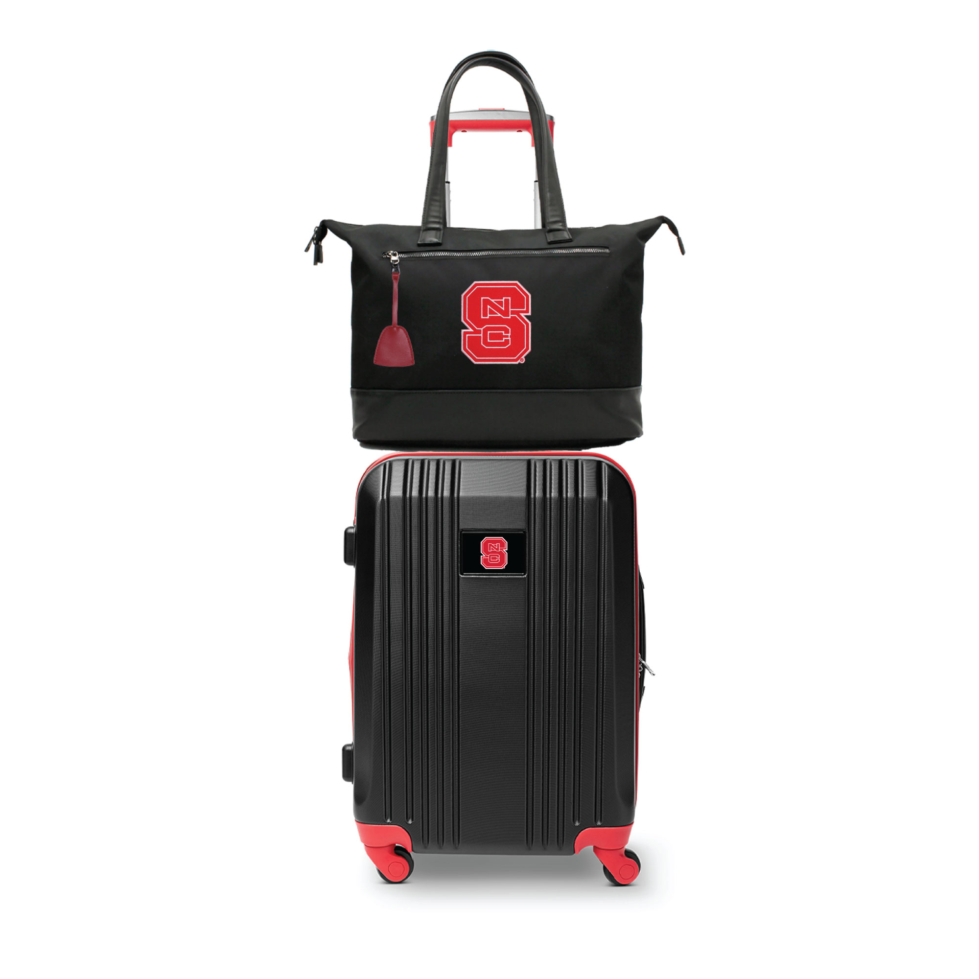 MOJO NC State Wolfpack Premium Laptop Tote Bag and Luggage Set