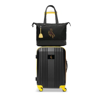 MOJO Wyoming Cowboys Premium Laptop Tote Bag and Luggage Set