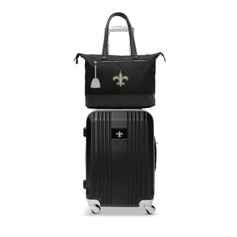 MOJO New Orleans Saints Premium Laptop Tote Bag and Luggage Set