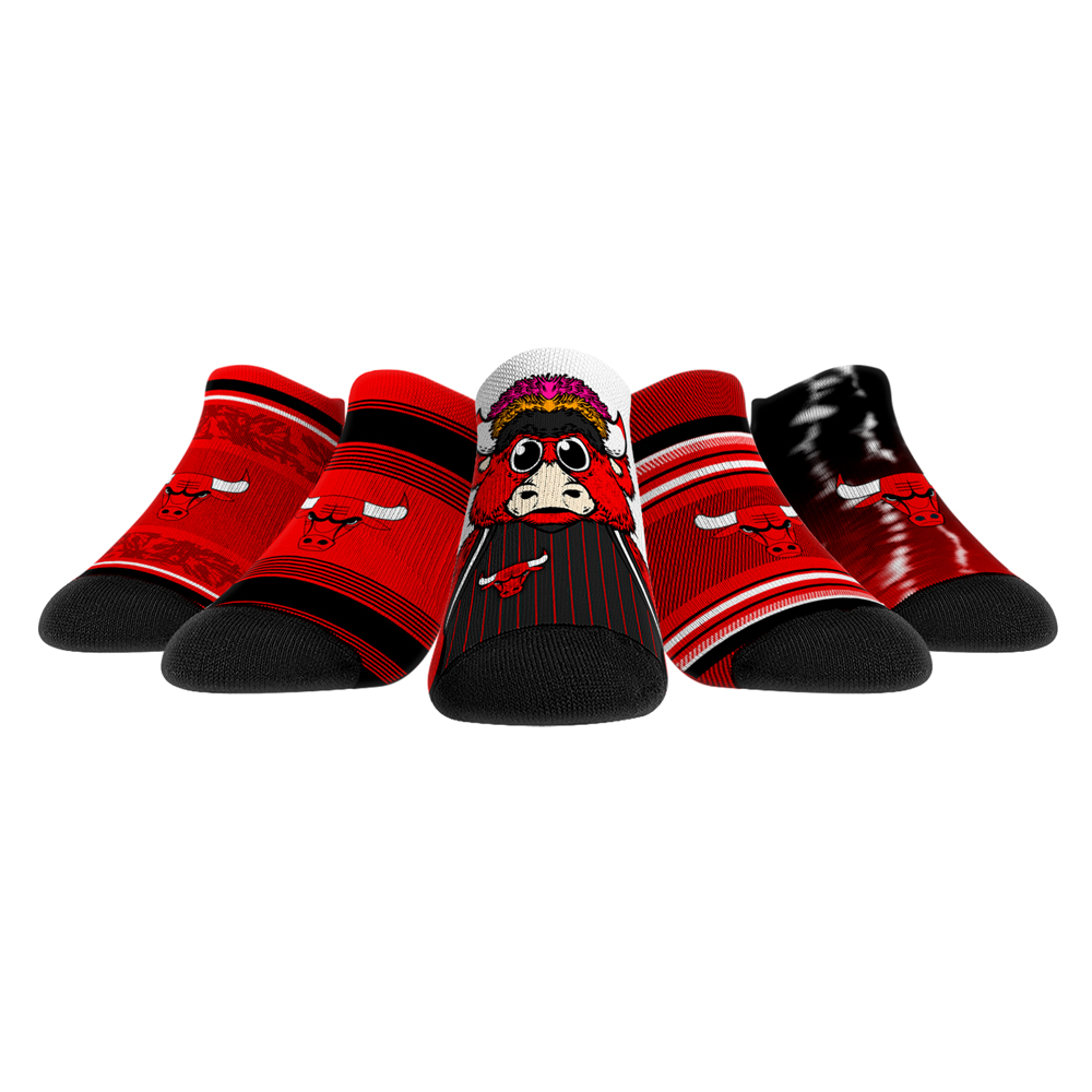 Unisex Rock Em Chicago Bulls Super Fan 5-Pack Low-Cut Socks