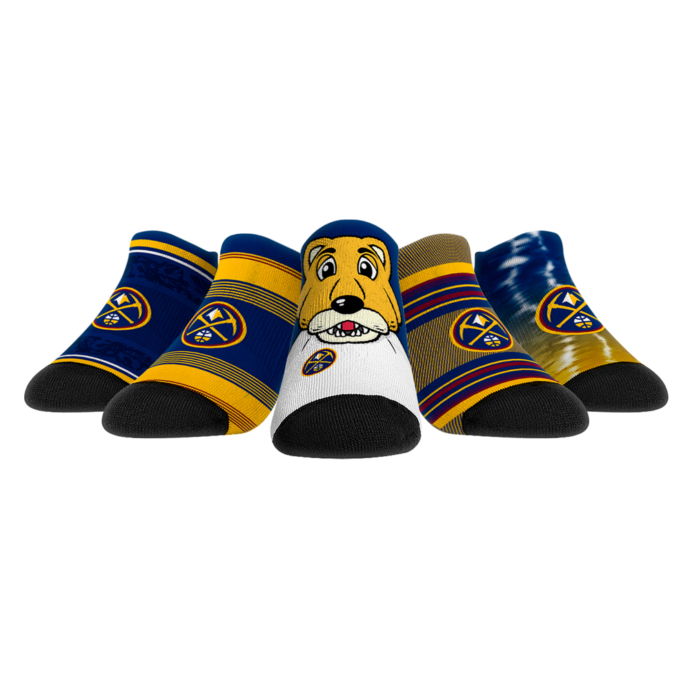 Unisex Rock Em Denver Nuggets Super Fan 5-Pack Low-Cut Socks