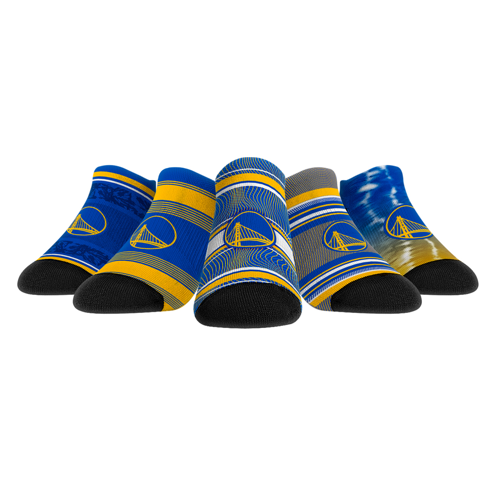 Unisex Rock Em Golden State Warriors Super Fan 5-Pack Low-Cut Socks