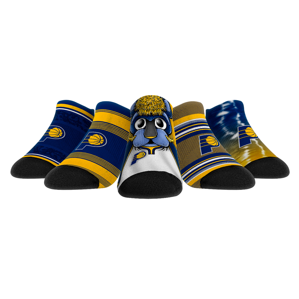 Unisex Rock Em Indiana Pacers Super Fan 5-Pack Low-Cut Socks