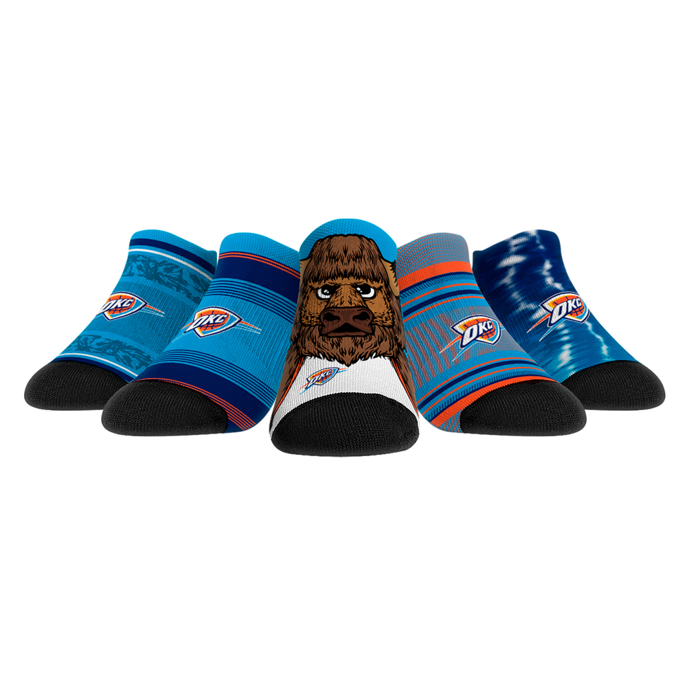 Unisex Rock Em Oklahoma City Thunder Super Fan 5-Pack Low-Cut Socks