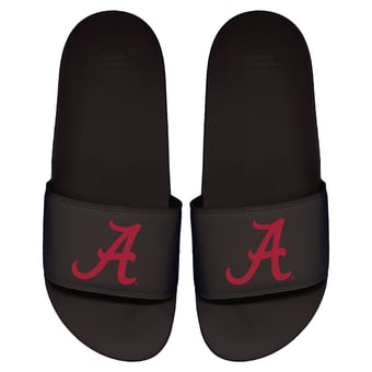 Men's ISlide Black Alabama Crimson Tide Primary Logo Motto Slide Sandals