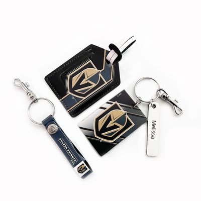 Vegas Golden Knights - Leather Three-Piece Gift Pack with Personalized Tag
