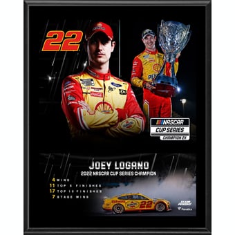 Joey Logano 12" x 15" 2022 NASCAR Cup Champion Sublimated Plaque