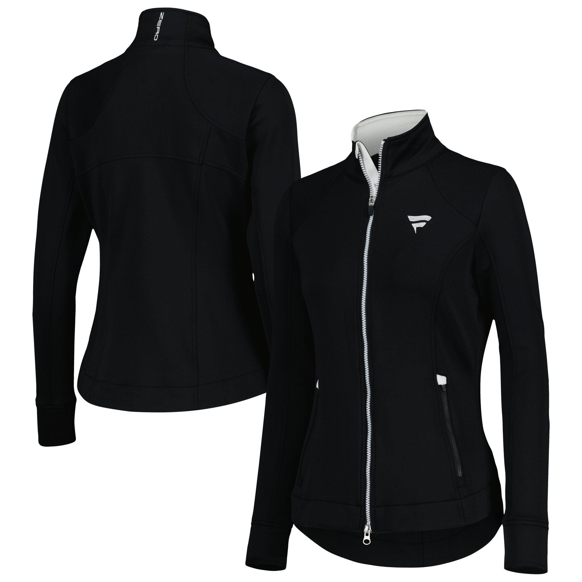 Giacca da donna con zip intera Zero Restriction Black Fanatics Corporate Mikaela
