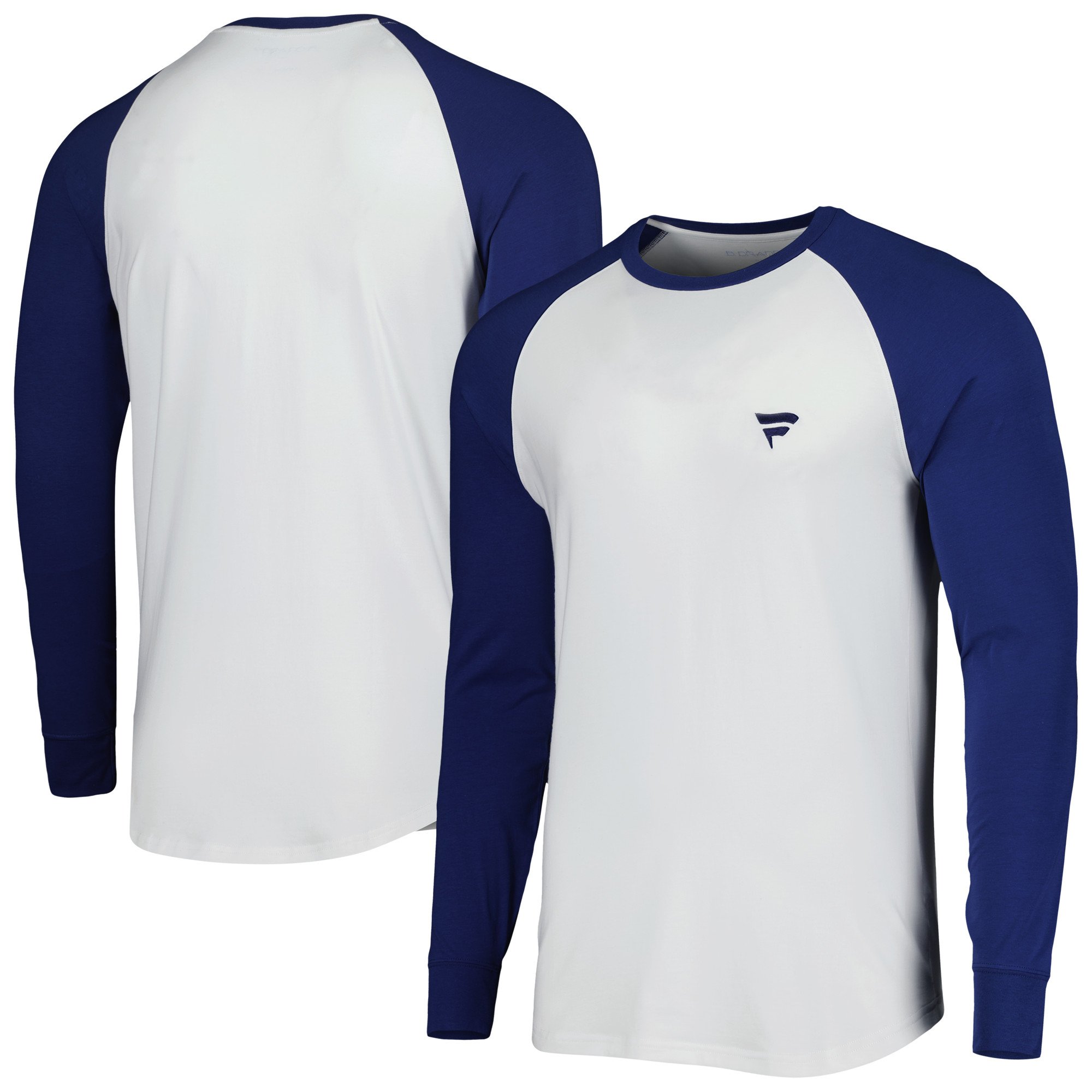 T-shirt a maniche lunghe raglan B. Draddy Royal/White Fanatics Corporate Say Hey Willie da uomo