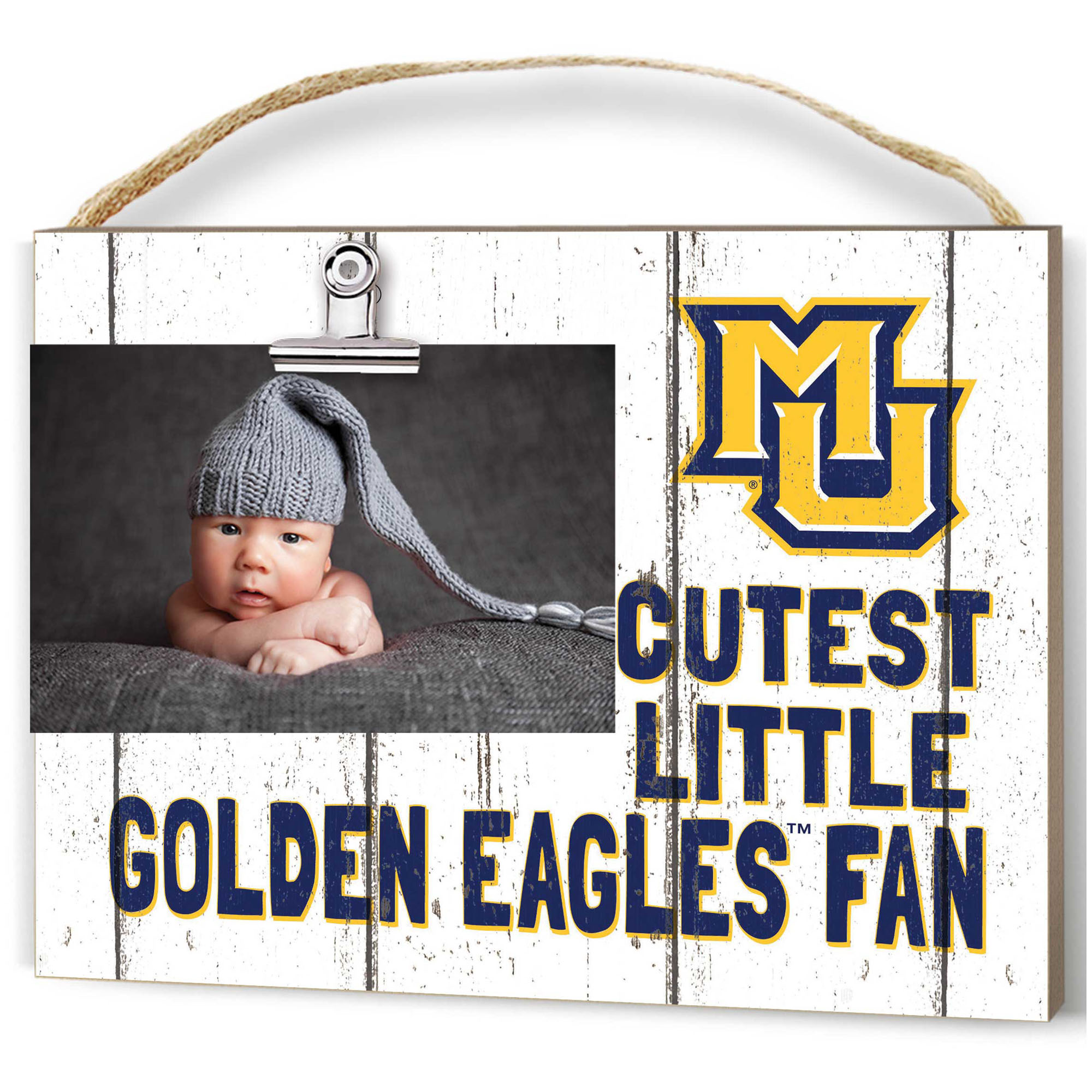 Marquette Golden Eagles 8'' x 10'' Cutest Little Weathered Logo Clip Photo Frame