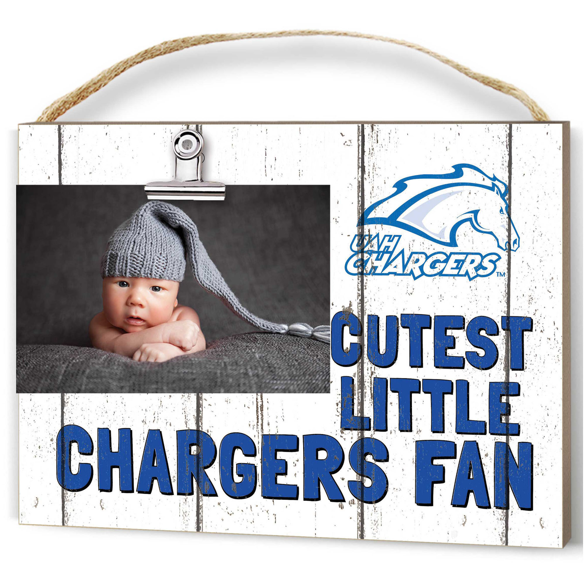 UAH Chargers 8'' x 10'' Cutest Little Weathered Logo Clip Photo Frame