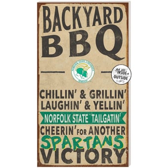 Norfolk State Spartans 11'' x 20'' Indoor/Outdoor BBQ Sign