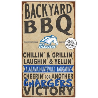 UAH Chargers 11'' x 20'' Indoor/Outdoor BBQ Sign