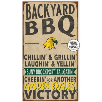 SUNY Brockport Golden Eagles 11'' x 20'' Indoor/Outdoor BBQ Sign