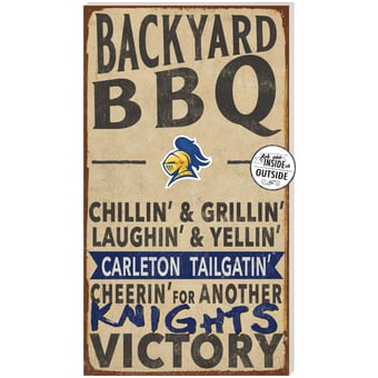 Carleton Knights 11'' x 20'' Indoor/Outdoor BBQ Sign