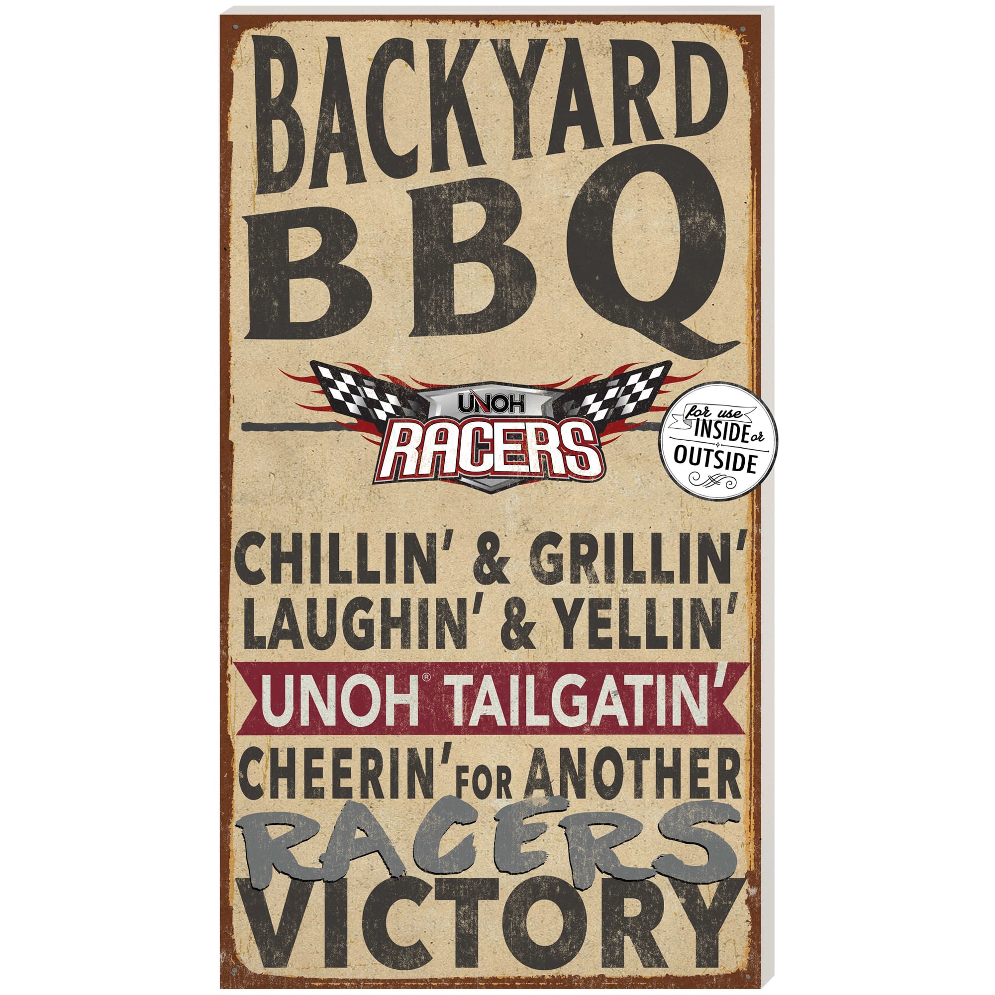 Northwestern Ohio Racers 11'' x 20'' Indoor/Outdoor BBQ Sign