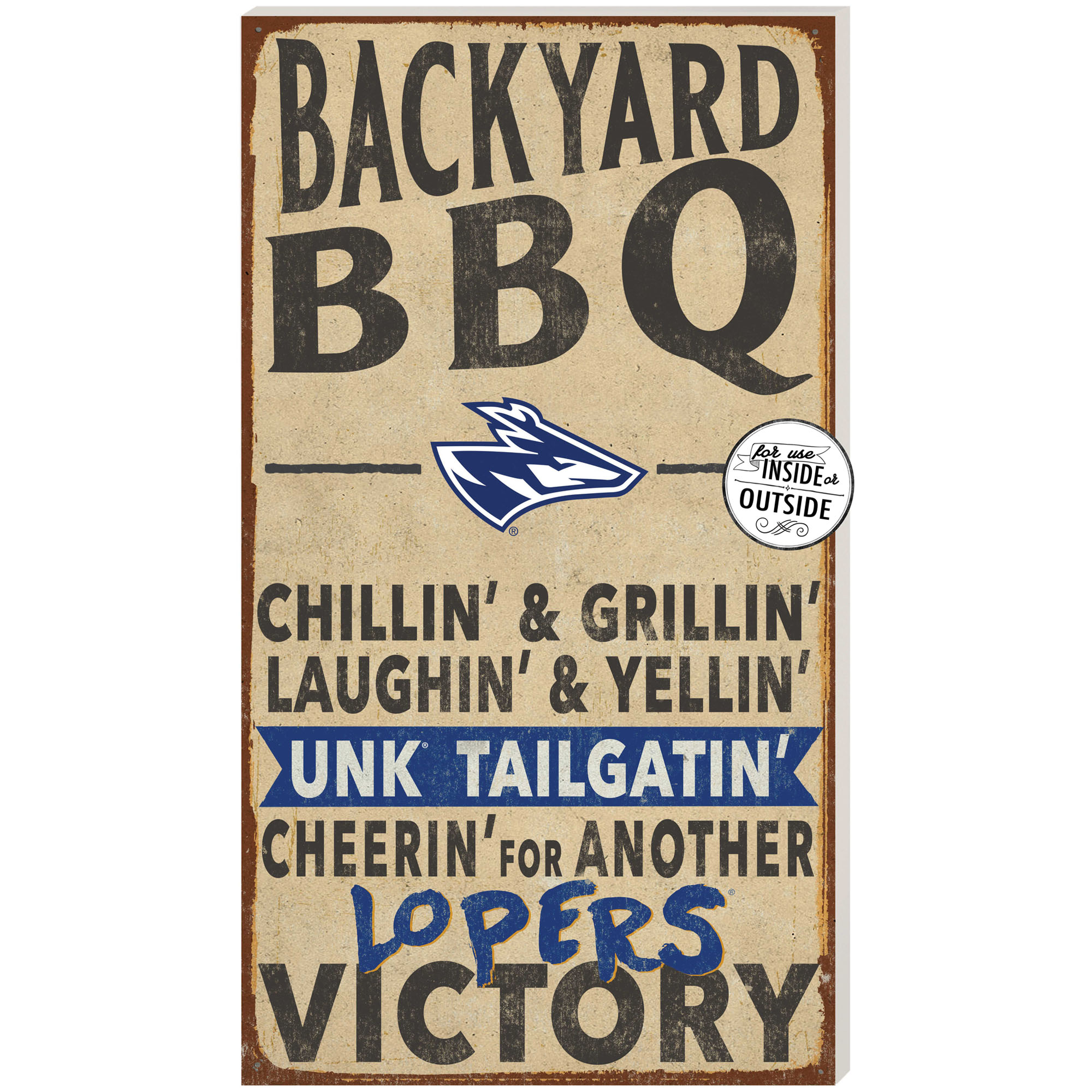 Nebraska-Kearney Lopers 11'' x 20'' Indoor/Outdoor BBQ Sign