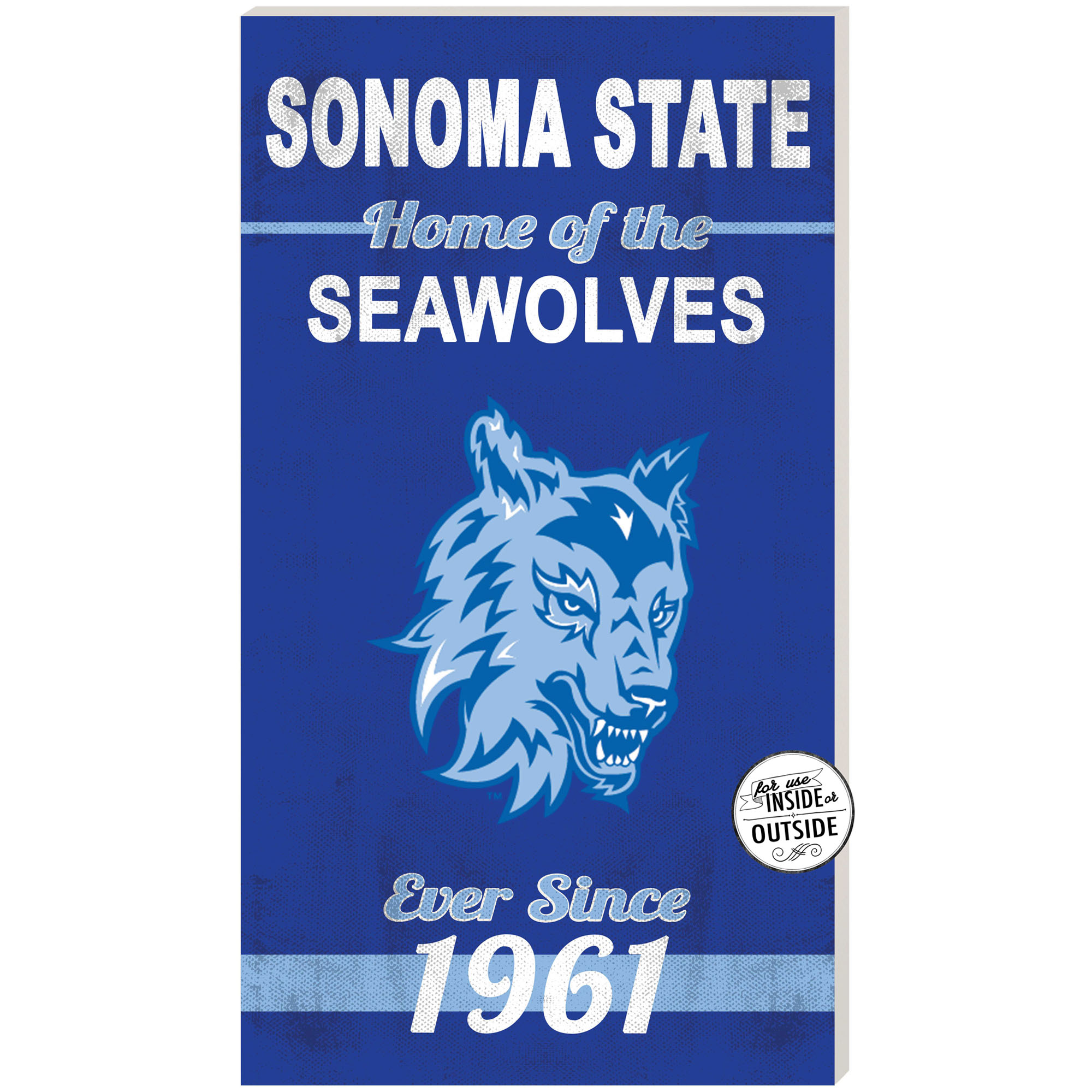 Sonoma State Seawolves 11″ x 20″ Indoor/Outdoor Home Of The Sign Sonoma State Seawolves 11″ x 20″ Indoor/Outdoor Home Of The Sign